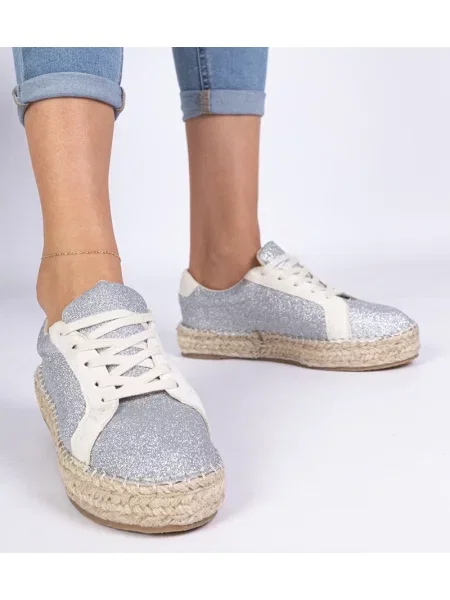 Espadrile D/ceo argintiu