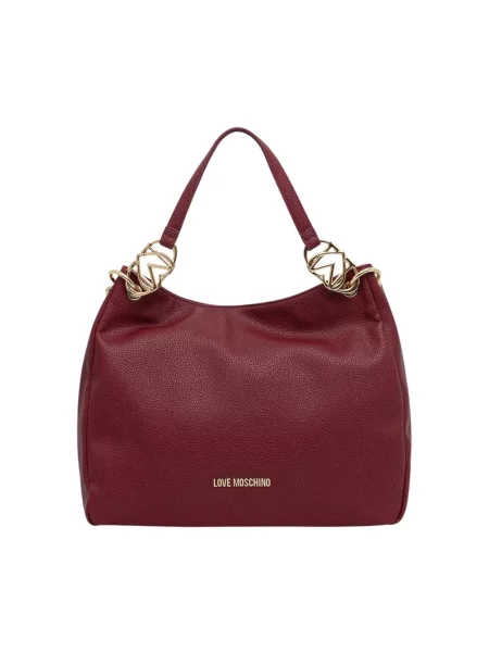 Torebka Love Moschino skórzana fioletowa