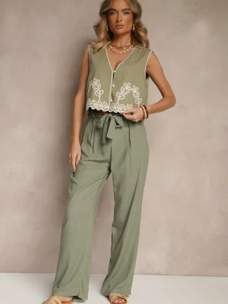 Pantaloni Linelira verzi