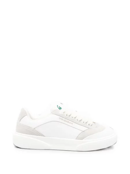 Sneakerși Casablanca din piele de căprioară cu imagine alb