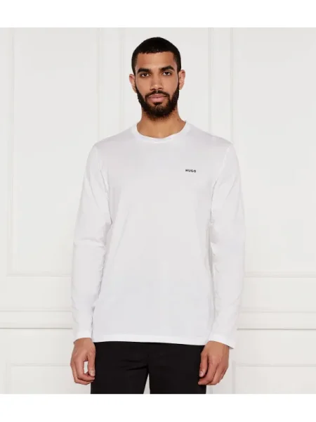 Tricou mânecă lungă Hugo alb