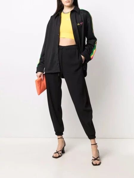 Cămașă Palm Angels cu broderie negru