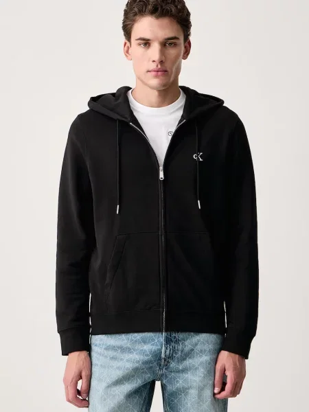 Calvin Klein Jeans hanorac cu glugă pentru bărbați negru