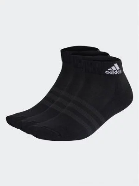 Adidas Nízké ponožky Unisex Cushioned Sportswear Ankle Socks 3 Pairs Černá bílé