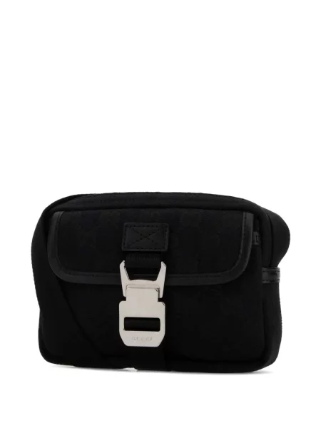 Plátěná crossbody taška Gucci černá