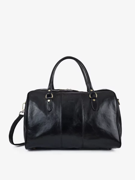 Кожаная дорожная сумка Inbag черная