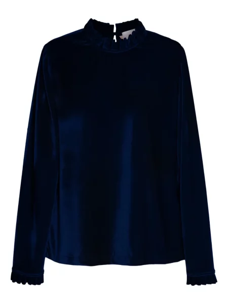 Top Isolda od samta s volanima plava