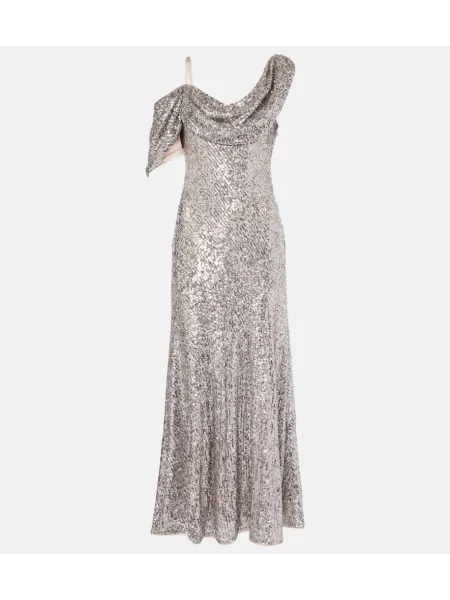 Maksi sukienka maxi Diane Von Furstenberg garniturowa brązowa