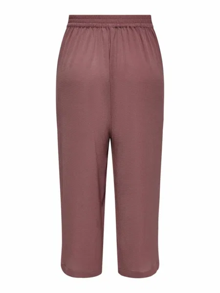ONLY Pantaloni cutați ciocolatiu / rosé
