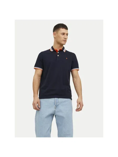 Jack&Jones Polo majica Paulos Mornarsko Slim Fit modra