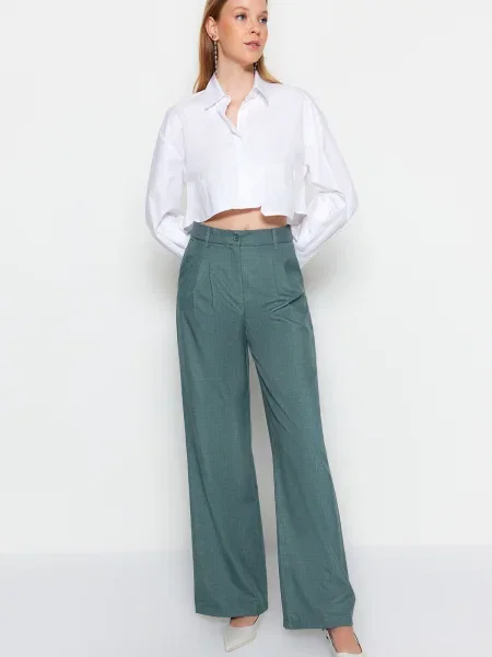 Панталон Trendyol зелено