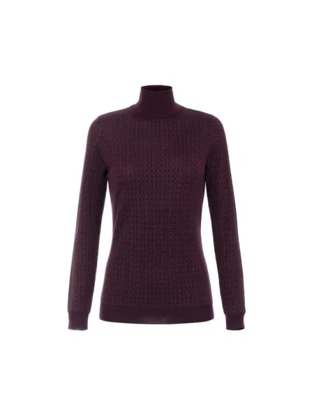 Sweter Elisabetta Franchi wełniany czerwony