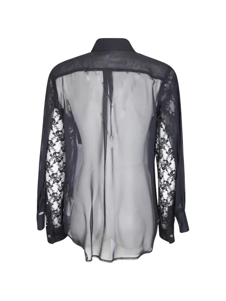 Bluză Comme Des Garçons din dantelă negru