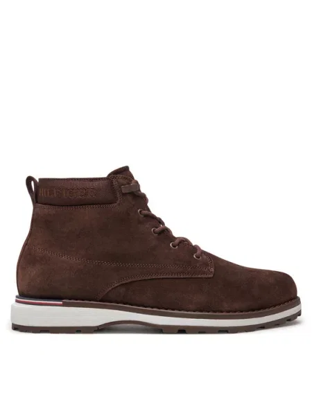 Kotníkové boty Tommy Hilfiger hnědé