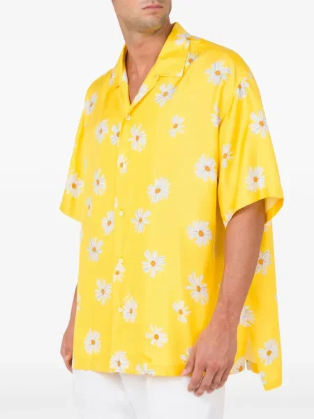 Cămașă Moschino cu model floral cu imagine galben