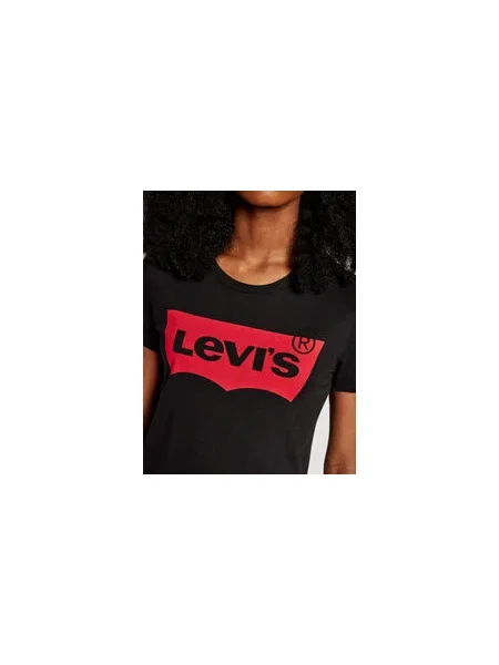 Levi's® Póló The Perfect Graphic Tee Regular Fit fekete