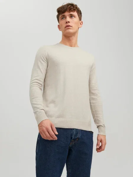 Пуловер Jack & Jones сиво