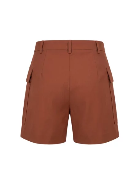 Szorty cargo Trussardi z wysoką talią brązowe