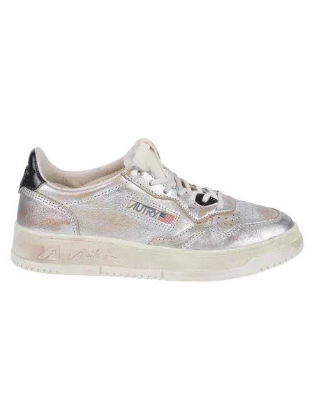 Sneakersy Autry skórzane retro szare
