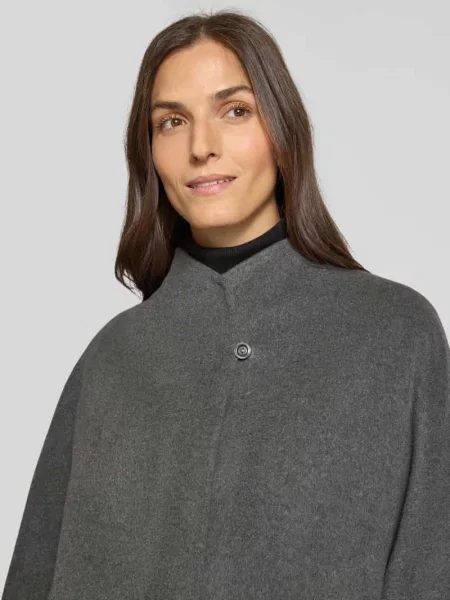 Płaszcz z żywej wełny ze stójką Icons Cinzia Rocca