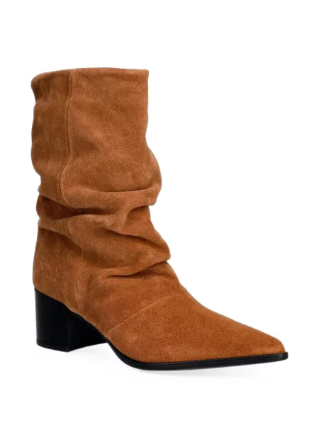 Botine Copenhagen din piele de căprioară maro