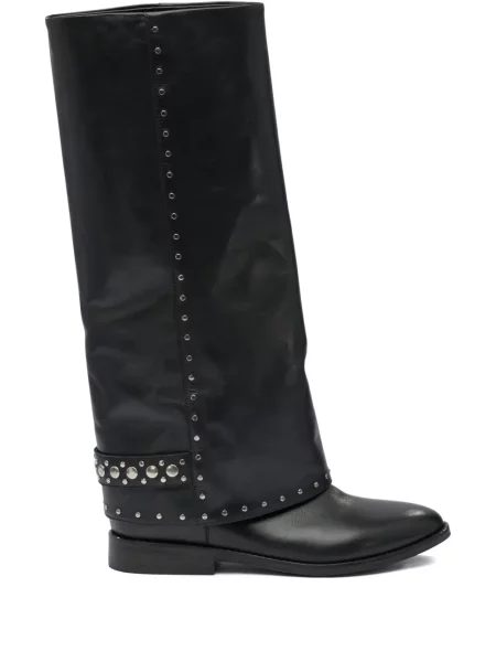 Botine Strategia Shoes din piele negru