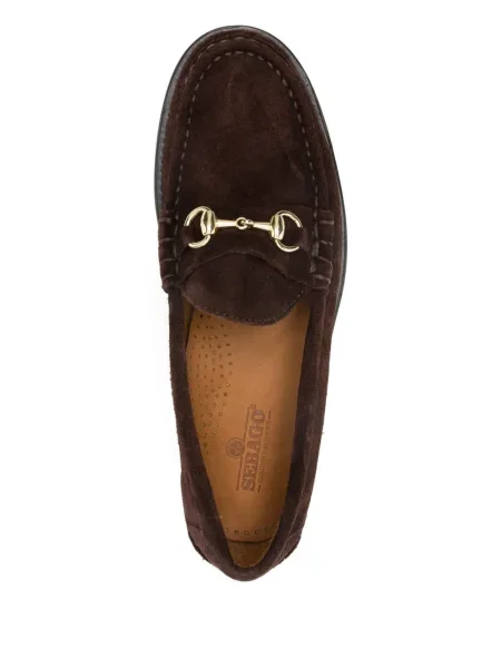 Pantofi loafer Sebago din piele de căprioară maro