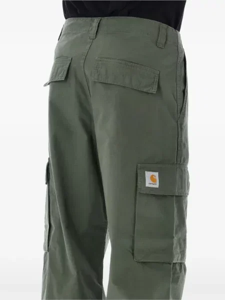 Pantaloni cargo Carhartt Wip cu autograf verde