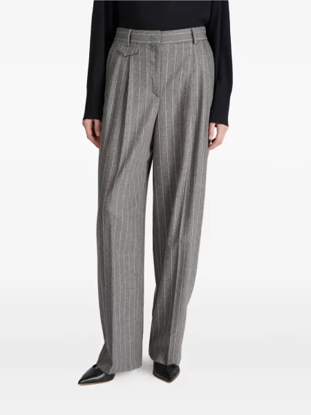 Pantaloni Incotex cu dungi gri