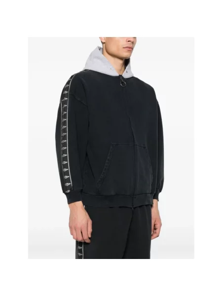 Bluza z kapturem Balenciaga z kapturem czarna