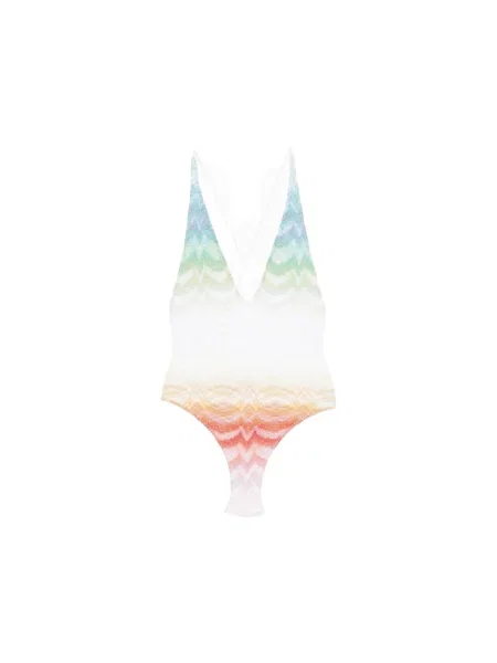 Stroj jednoczęściowy Missoni z dekoltem w serek