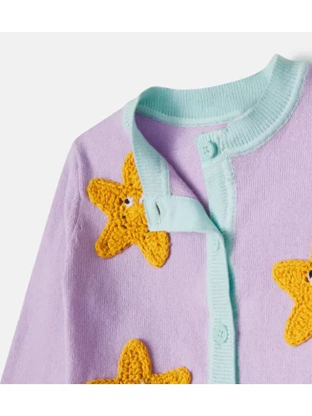 Gyerek kardigán Stella Mccartney lila