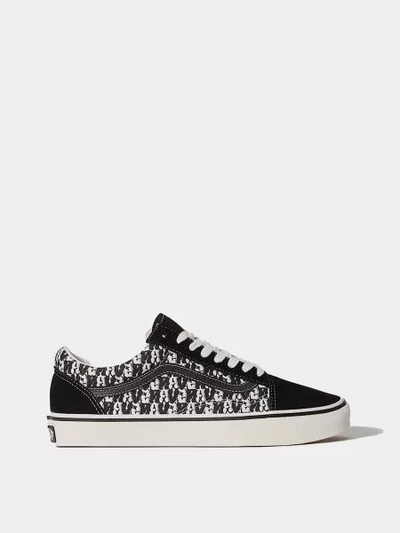 Жіночі Кеди низькі Vans OLD SKOOL замша/текстиль чорний