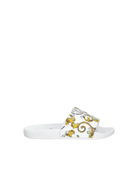 Klapki Versace Jeans Couture białe