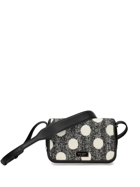 Torebka crossbody Kate Spade tweedowa czarna