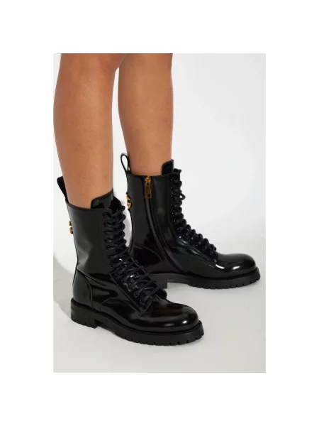 Botki Dolce And Gabbana skórzane czarne