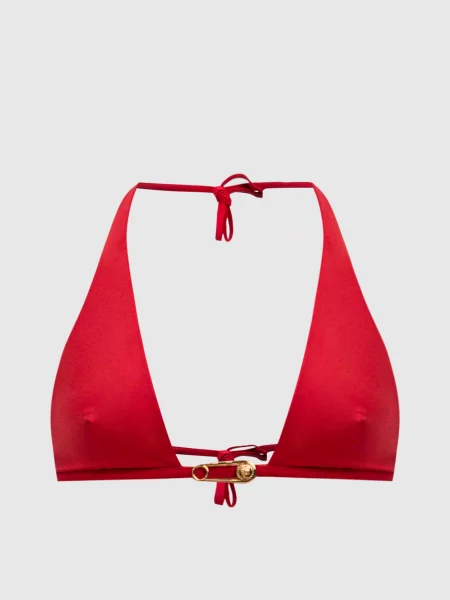 Ліф від купальника з брендовою шпилькою Versace червоний