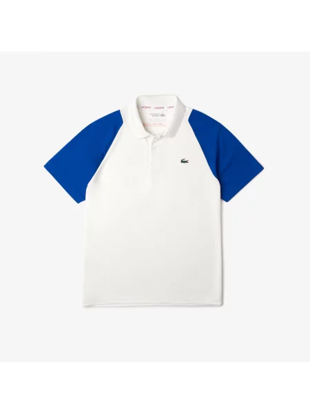 Lacoste Koszulka Polo Sport Z Blokadą Koloru Regular Fit biała