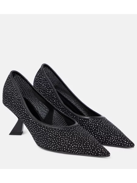 Czółenka Nensi Dojaka z siateczką czarna