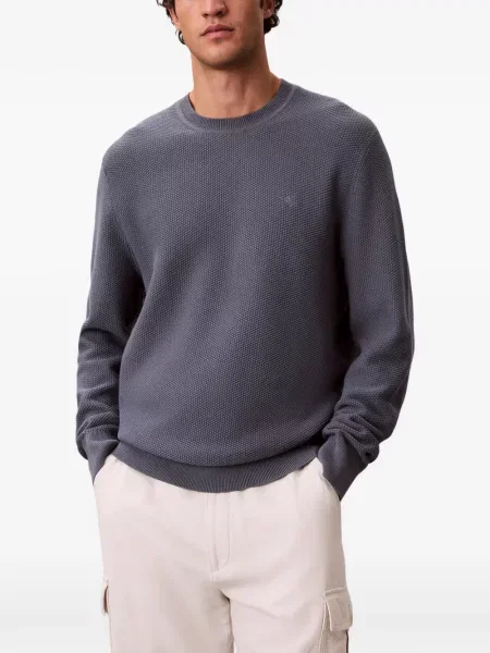 Pulover Calvin Klein cu broderie gri