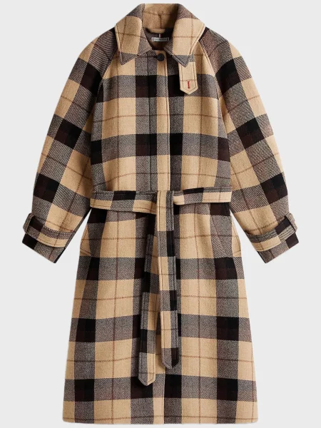 Шерстяное клетчатое пальто Tommy Hilfiger