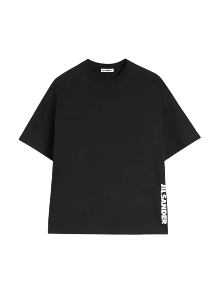 Koszulka Jil Sander z nadrukiem czarna