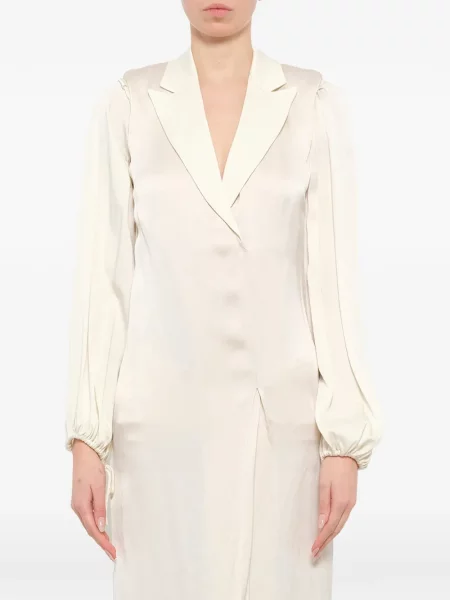 Rochie Lanvin din satin cu rever