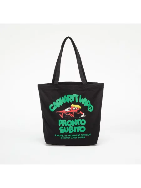 Сумка Carhartt Wip с принтом из канваса черная