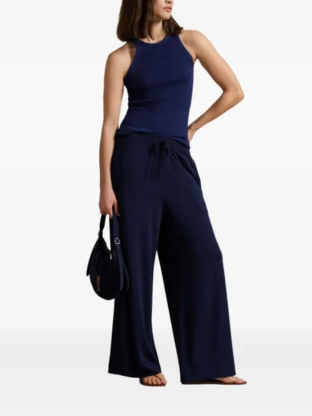 Polo Polo Ralph Lauren z twillu do kolan plisowane żółte