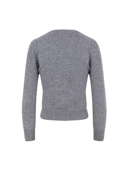Sweter Miu Miu wełniany szary