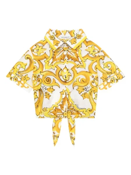 Koszula dziecięca Dolce And Gabbana żółta