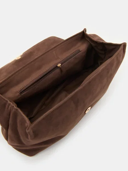 Сумка-хобо темно коричневий