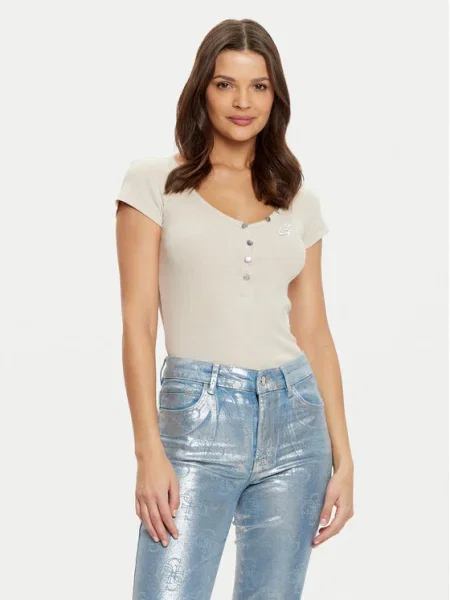 Тениска Guess бежово