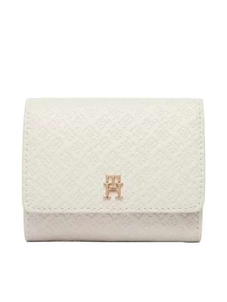 TOMMY HILFIGER Portofel ecru / auriu bej